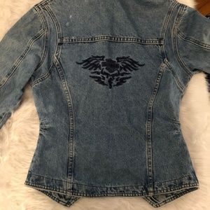 Biker Blues Harley Davidson women’s jean jacket